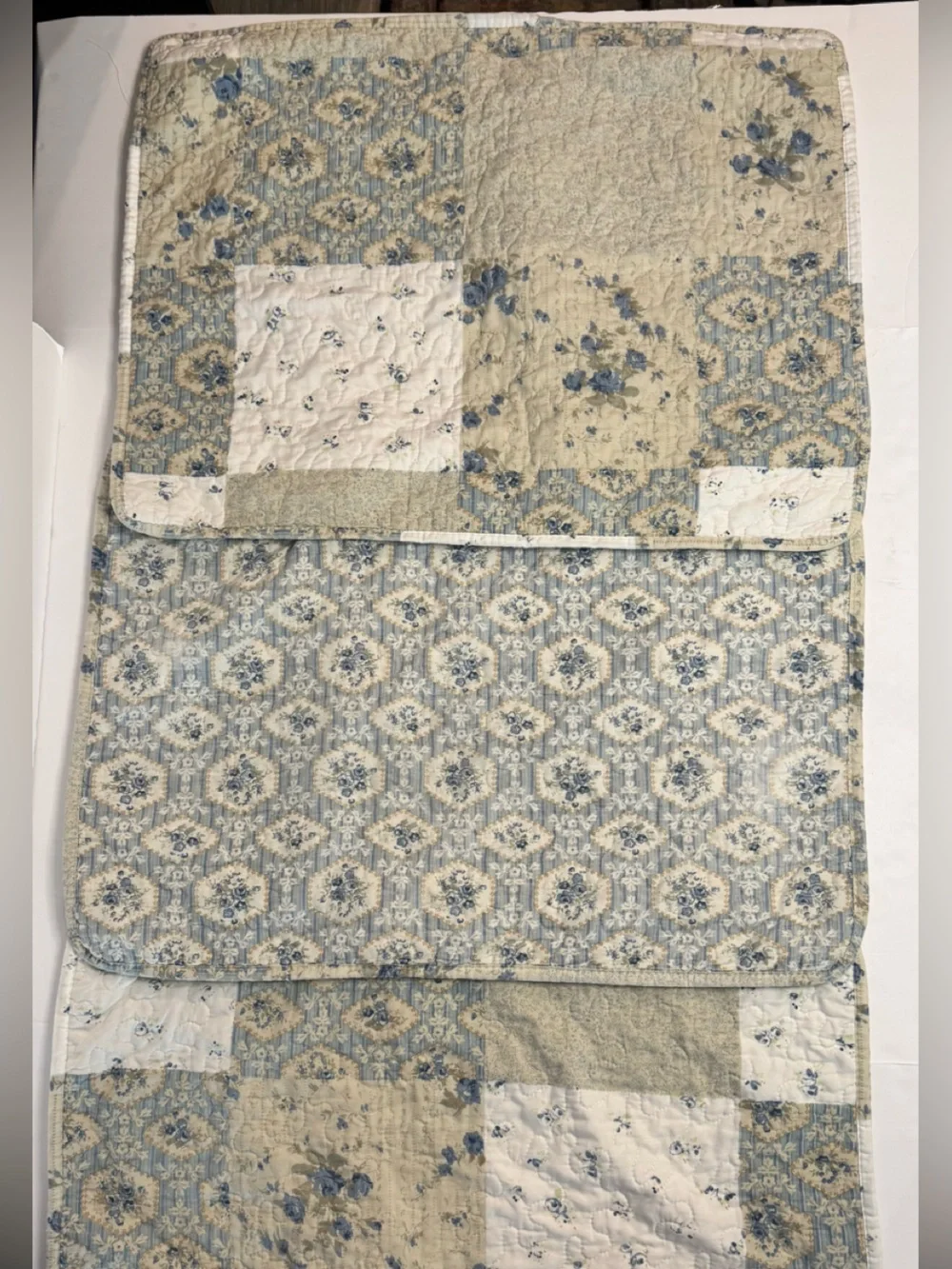 All American Collection Reversible Floral Patchwork Daybed Quilt & 3 Shams Set